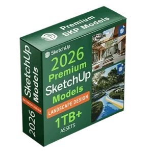 2026 Landscape SketchUp Models Library